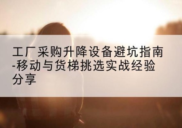 皇姑移动式升降机怎么选-工厂采购升降设备避坑指南-移动与货梯挑选实战经验分享